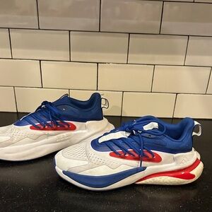 adidas White and Blue Sneakers